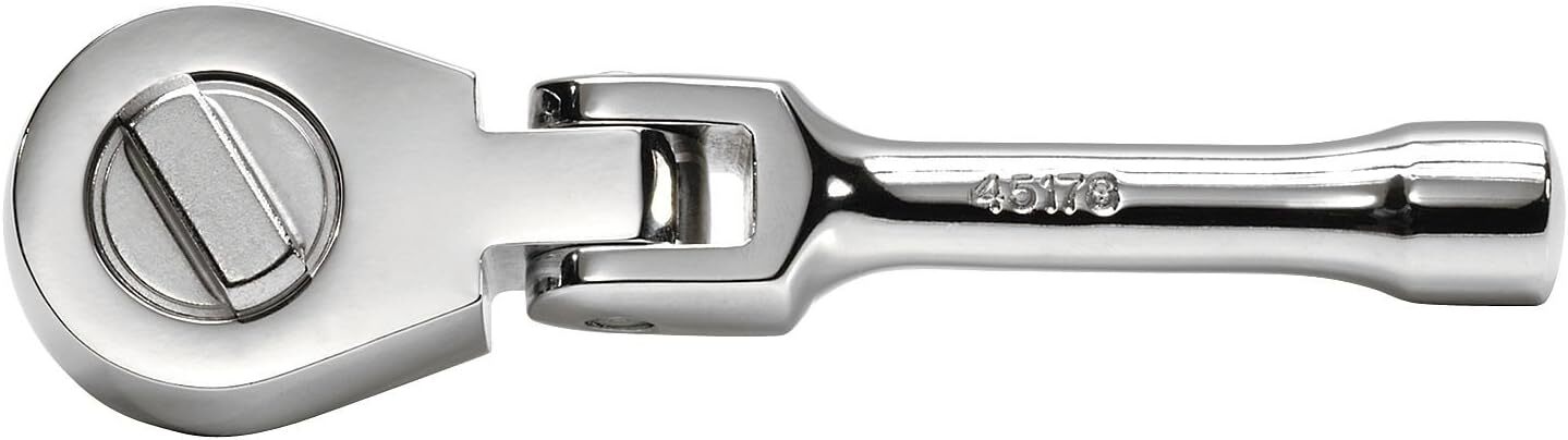 SK Tools 3/8″ Drive Professional Stubby Flex Head Ratchet 5″ 45178