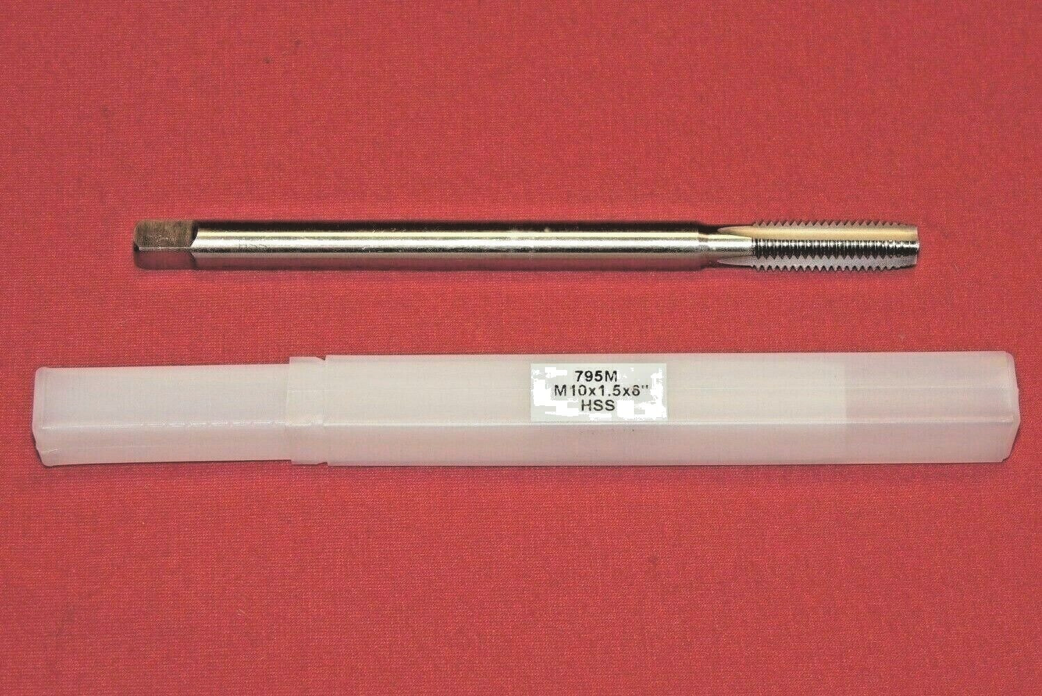 M10 x 1.5 X 6″ Extra Long HSS Plug Metric Pulley Hand Tap 10MM 4FL A1 186-10150