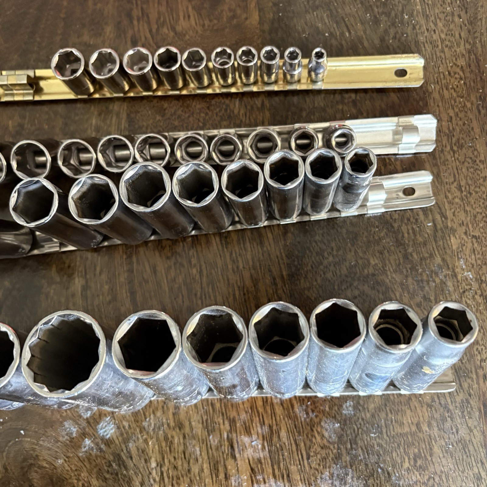 Craftsman Socket Set Lot VTG USA 1/4 3/8 1/2 Double Standard Metric Deep