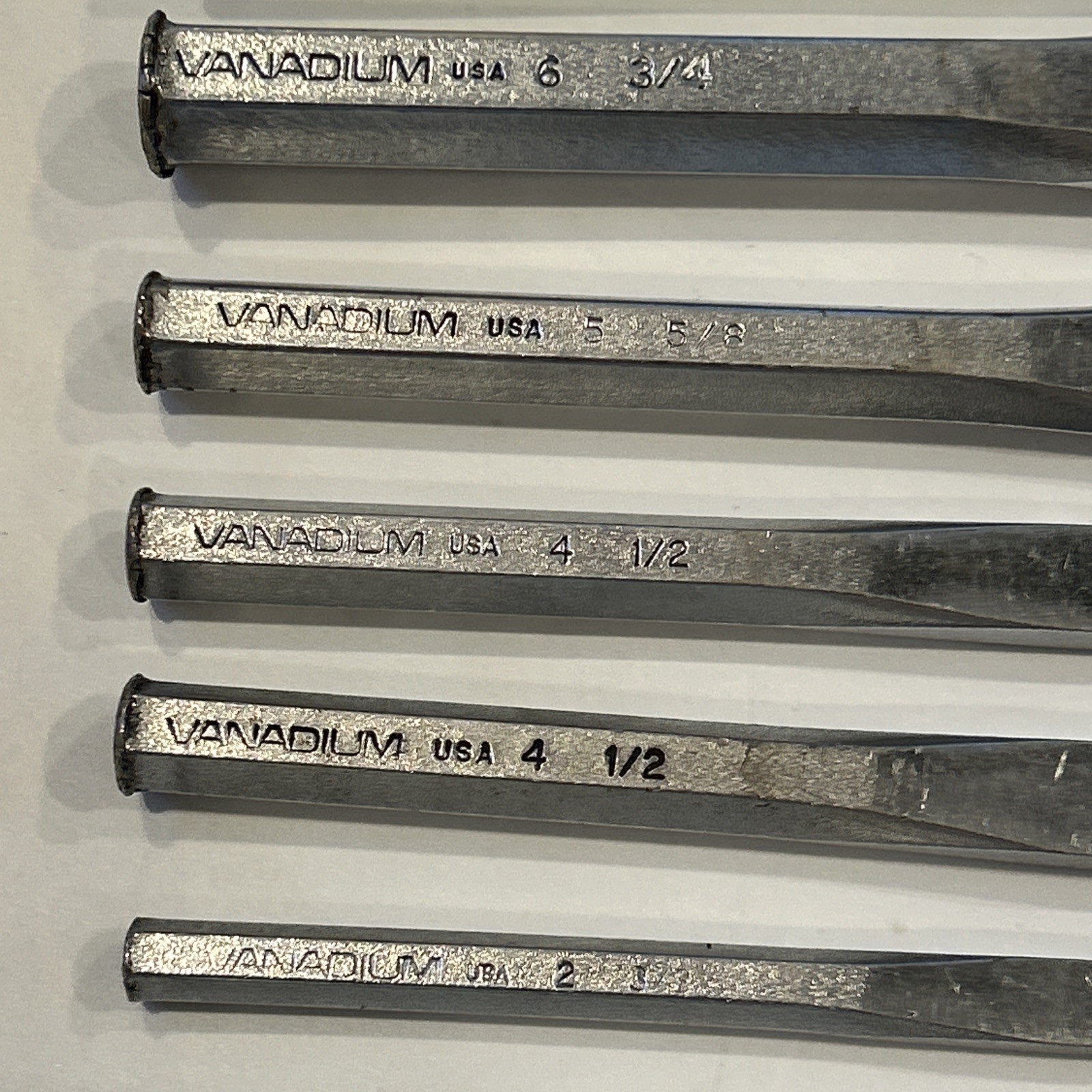 Vanadium USA Tool Company 9pc Chisel & Drift Punch Set