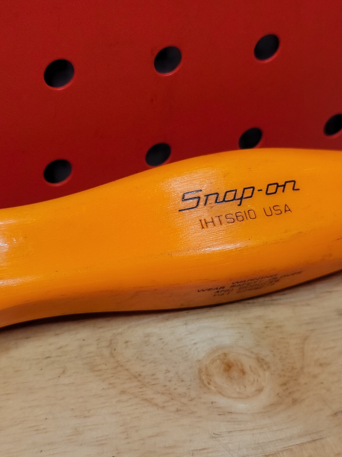 Snap-on Tools ORANGE Flat Head Tip Non-Conductive Composite Screwdriver 1000V