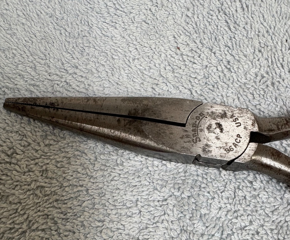 Needle Nose Pliers No.96ACP 7″long Snap-on USA