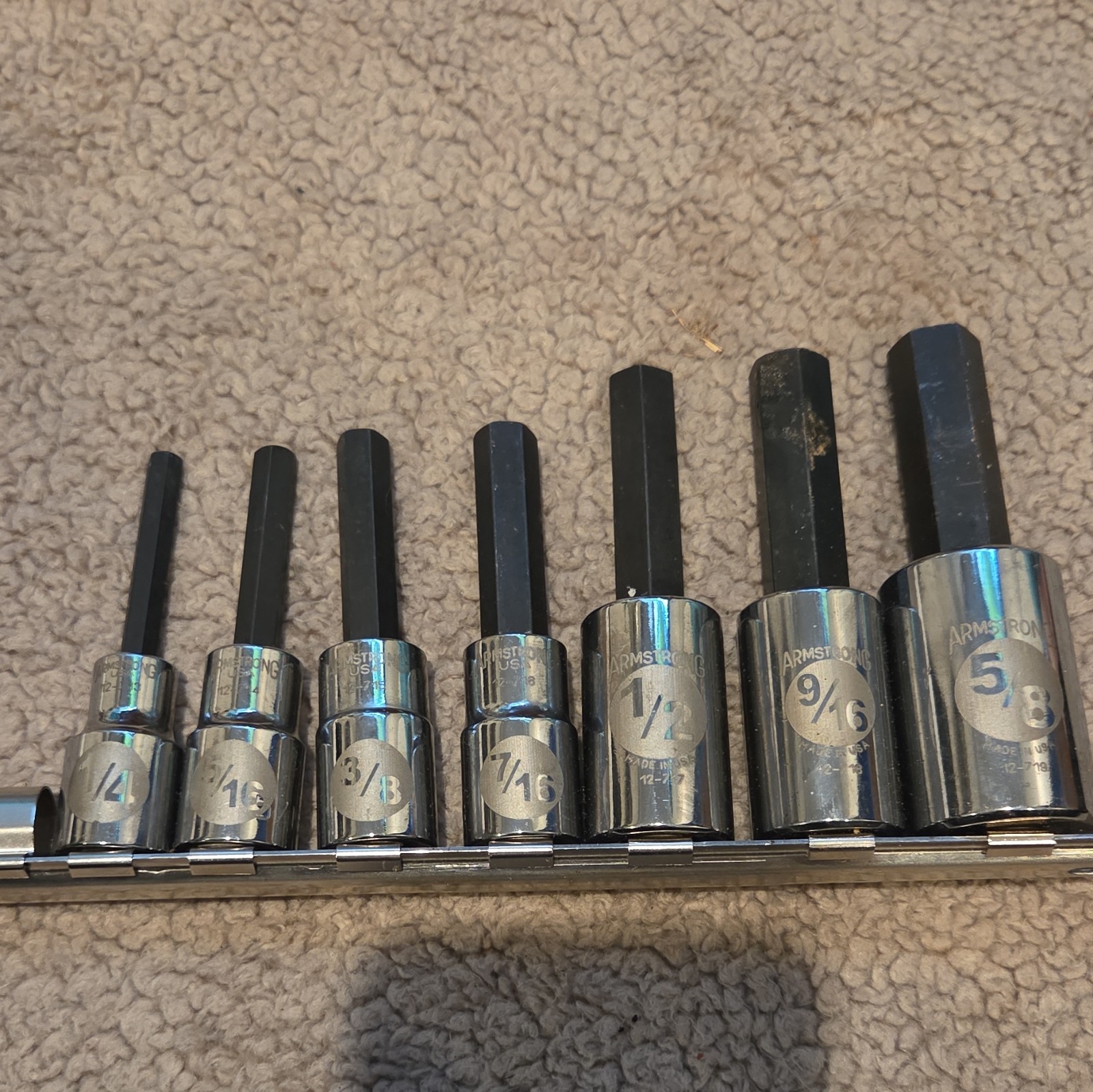 Armstrong Hex Bit Socket Set 7