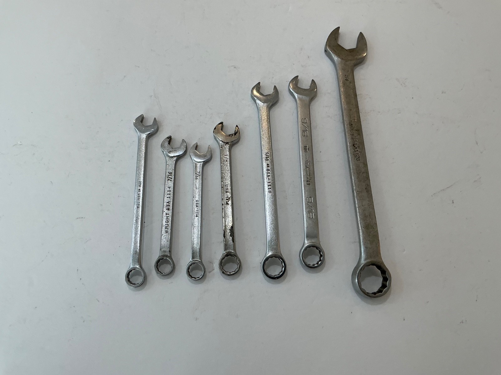 Asst Wright combination wrenches 7 pc all for $25 OBO USA made SAE