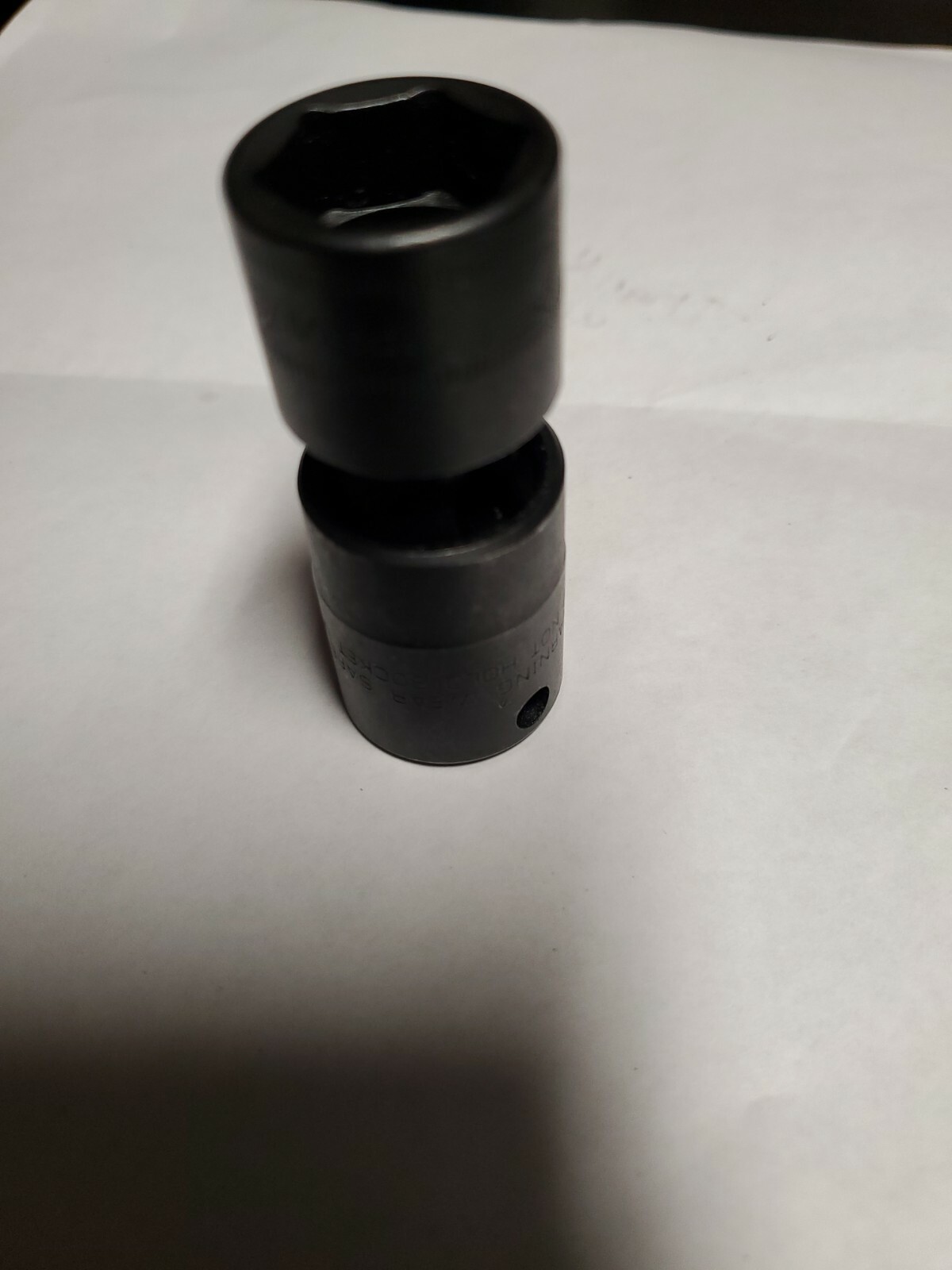 Snap-on Tools USA NEW 3/8″ Drive 17mm Metric 6PT Impact Swivel Socket IPFM17C.