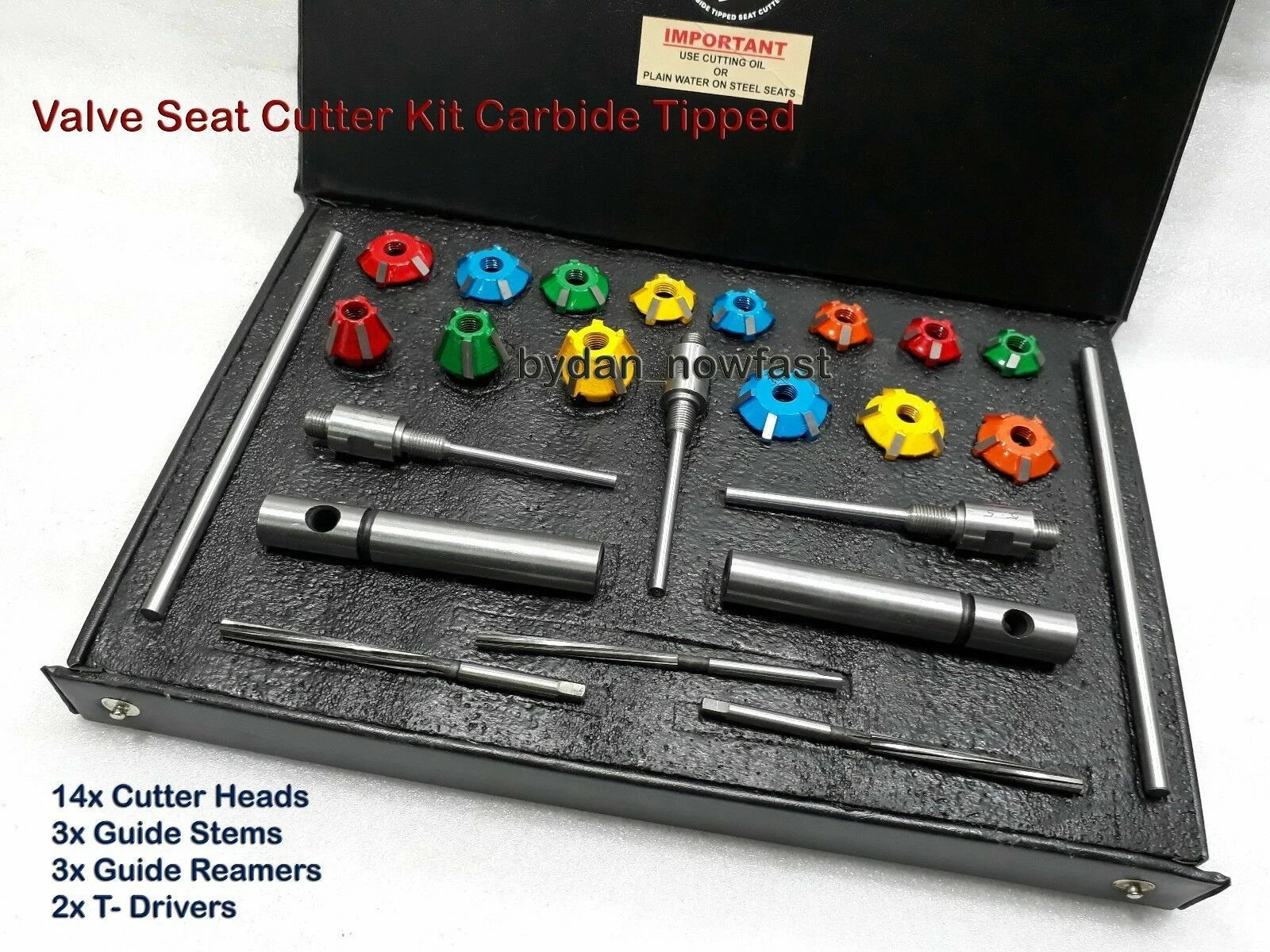 Valve set Restoration Kit Carbide Heads + HSS Reamers Combination 2 Angles Cut