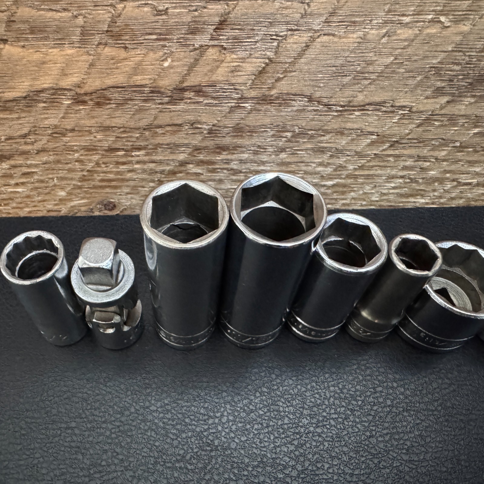 S-K Tools 3/8 Drive SAE Socket Lot 12PT 6PT Deep, STD, Universal & Ratchet 45170