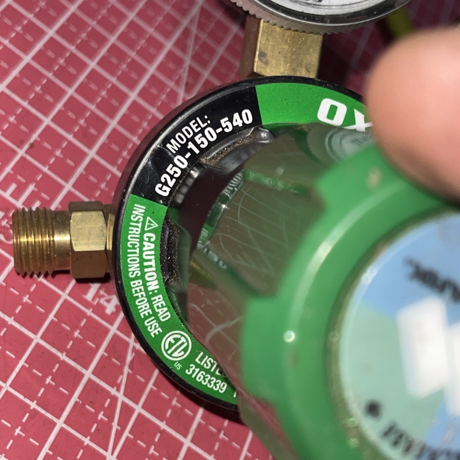 NOS Weldmark By Victor Oxygen Regulator Medium Duty G250-150-540