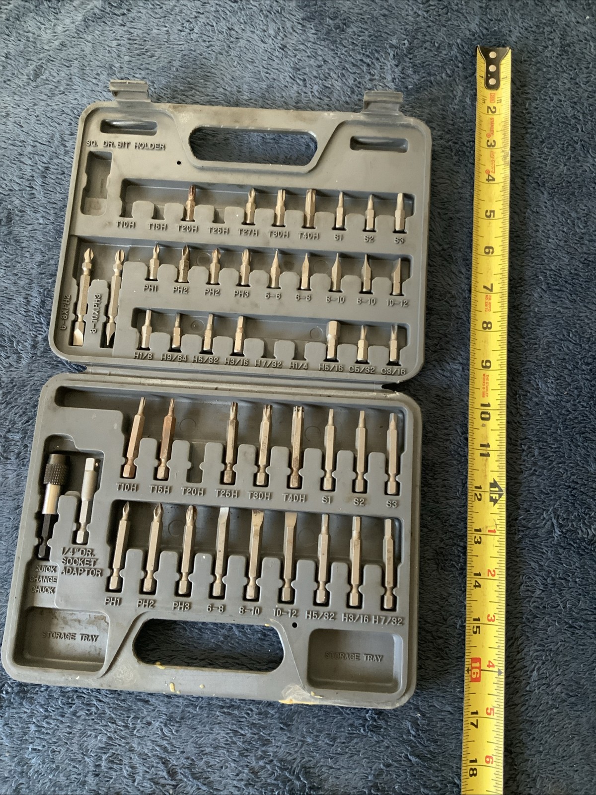Blue Point Power Bit Set….see Pics…..missing Couple….surface Rust….