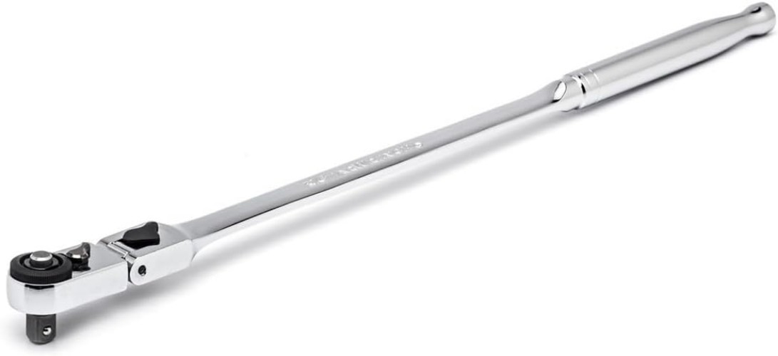 1/4″ Drive 72 Tooth Quick Release Locking Flex Slim Head Ratchet, 12″ – 81030
