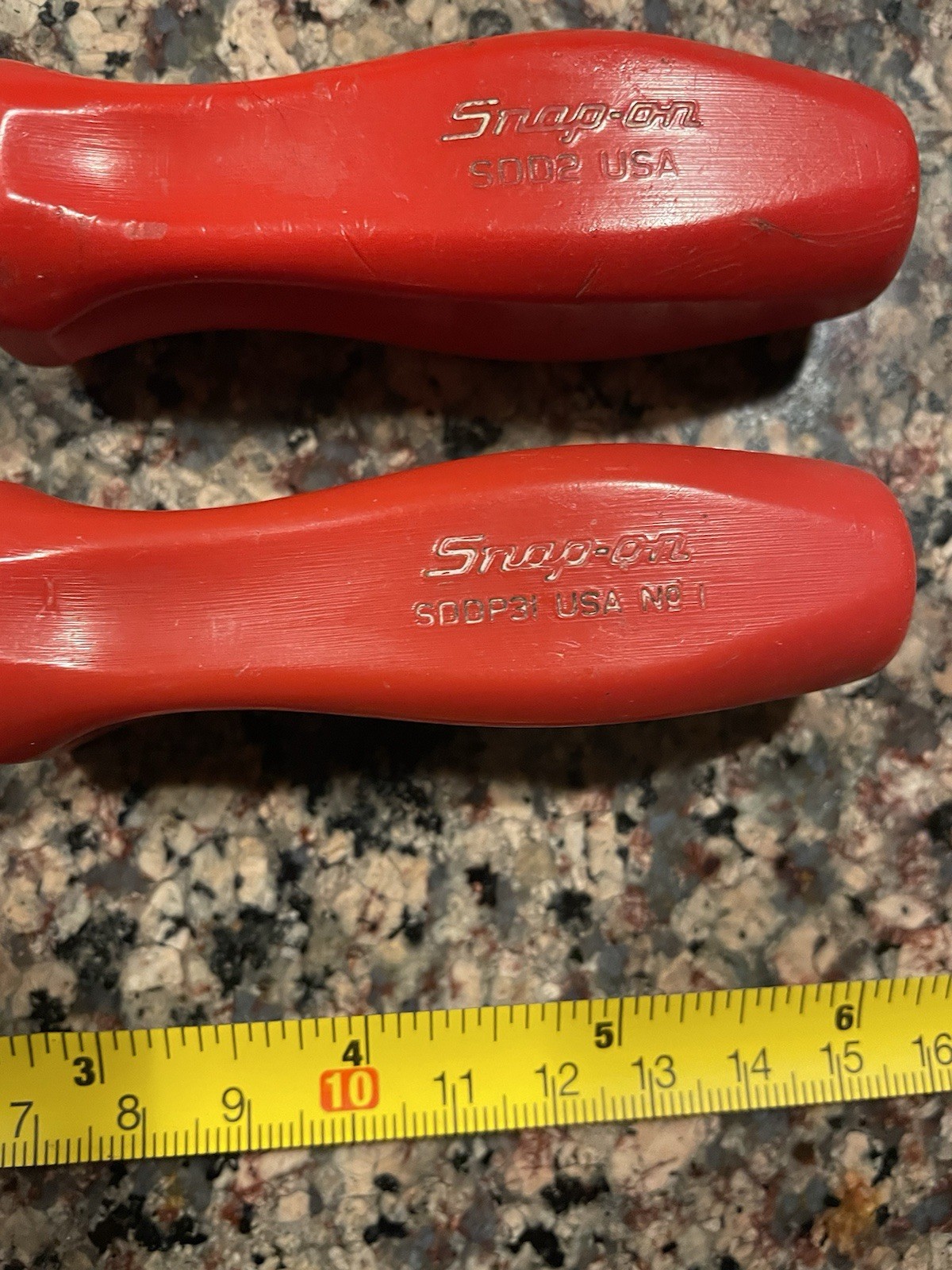 Vintage Snap-on Tools RED Phillips + Flathead Screwdriver Set, SDDP31 + SDD2