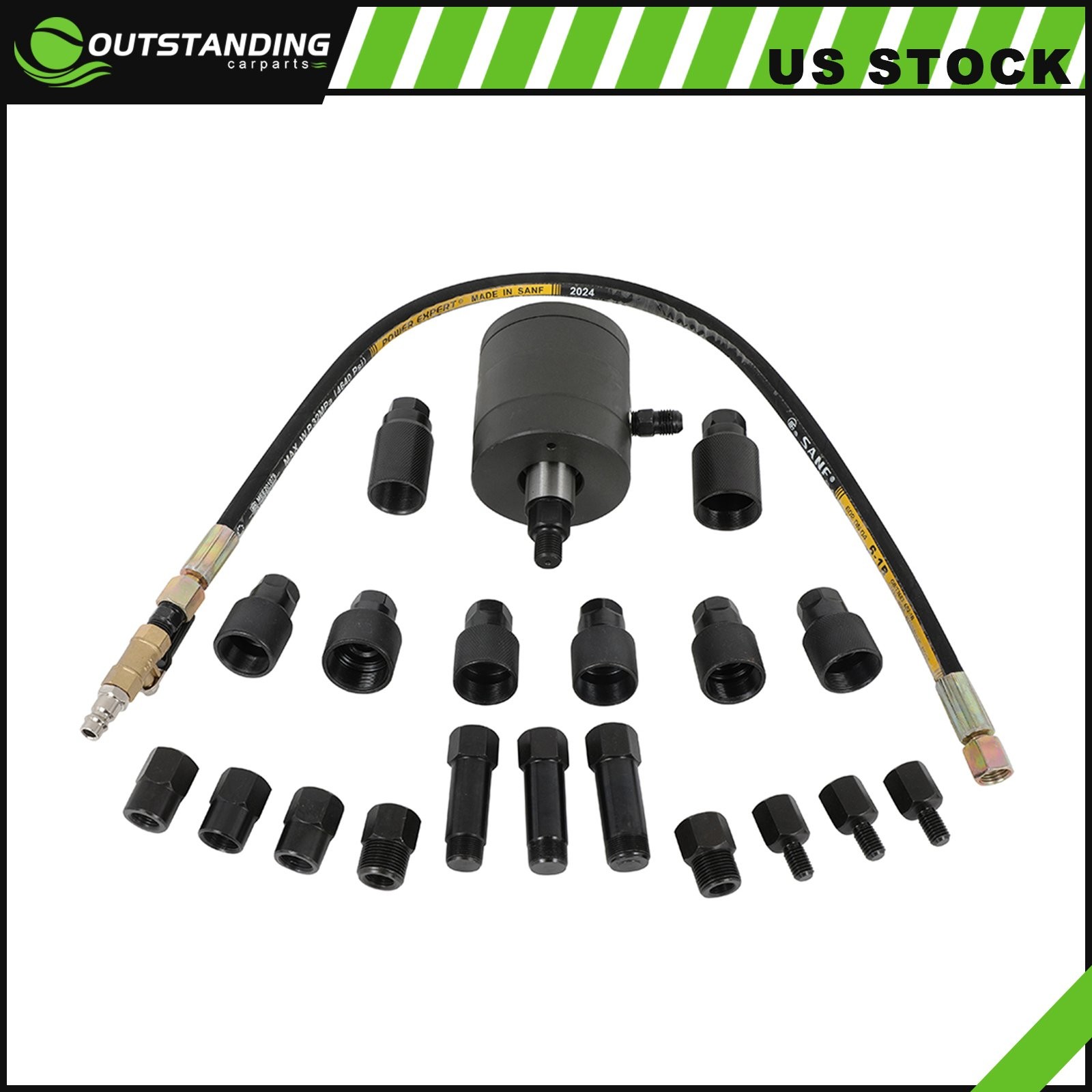 21PCS Removal Tool Sets Diesel Fuel Pneumatic Puller Set For Injectors New