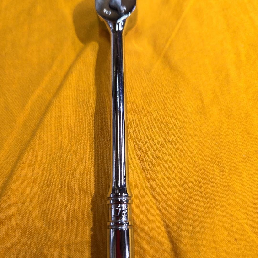 Snap-on TL72 1/4″ Drive Chrome Long Handle Ratchet sold as is