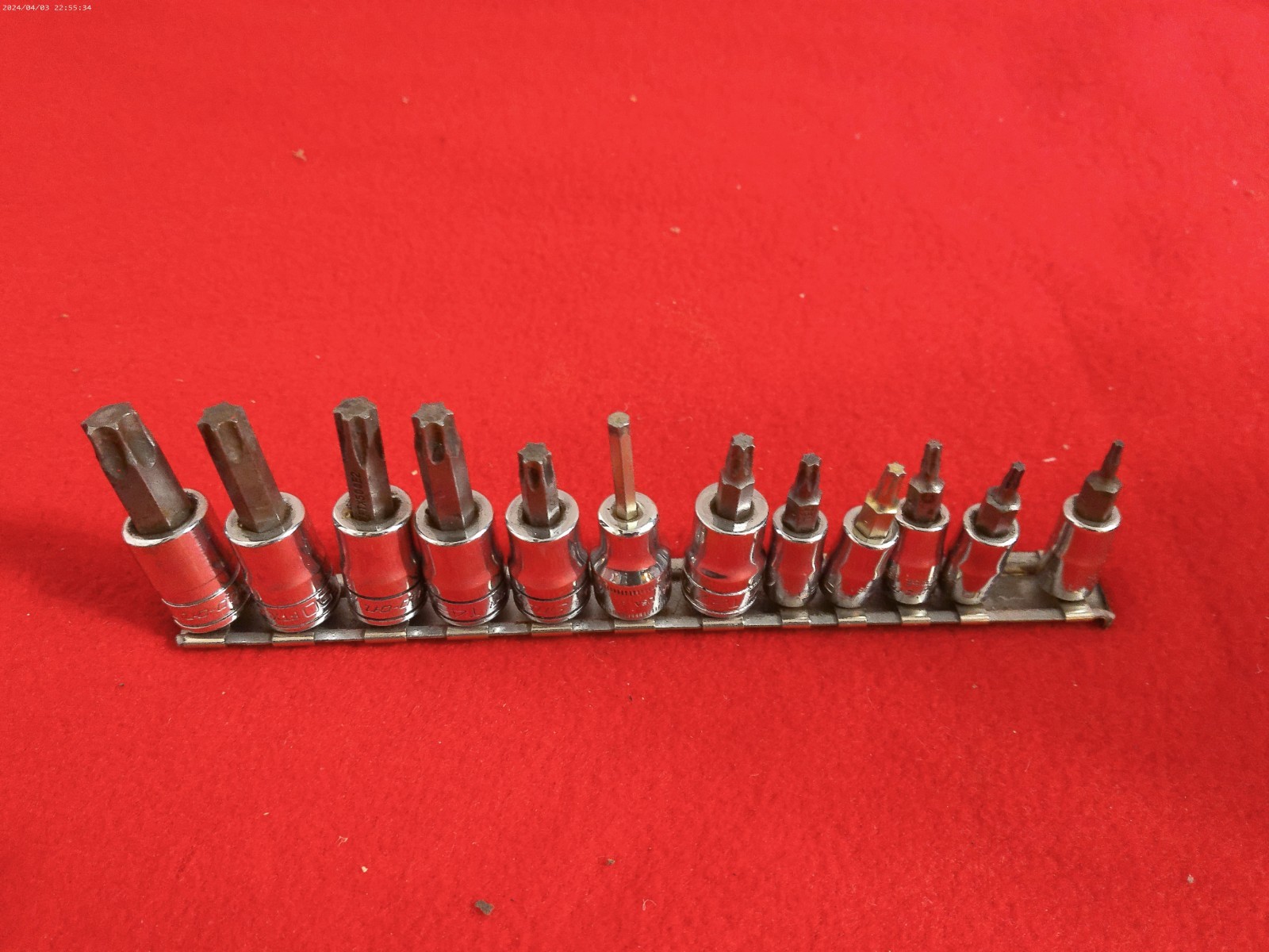Snap On Torx Sockets 1/4 & 3/8 drive T8 T10 T15 t20 T25 T27 t40 T45 t50 T55 11p