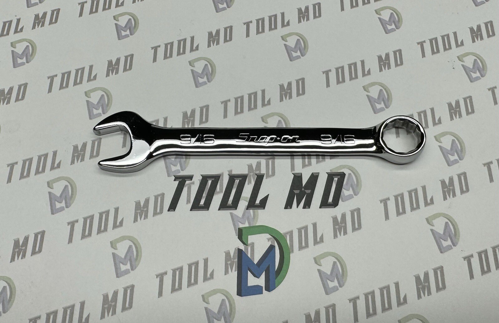 Snap-on Tools USA NEW 9/16″ SAE 12pt SHORT Chrome Combination Wrench OEX180B
