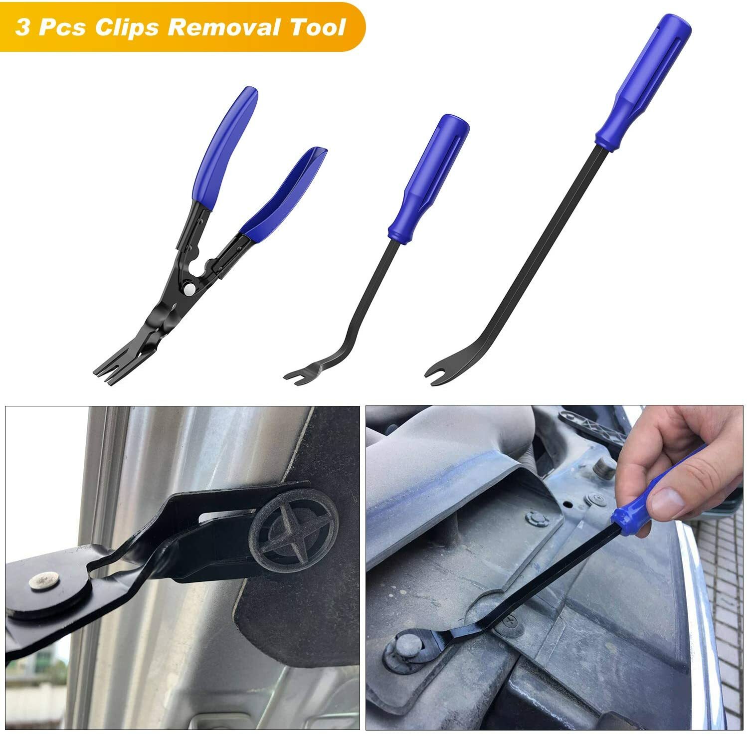 Auto Trim Removal Tool Kit Fastened Car Door Clips Panels Dashboards Plier Nylon