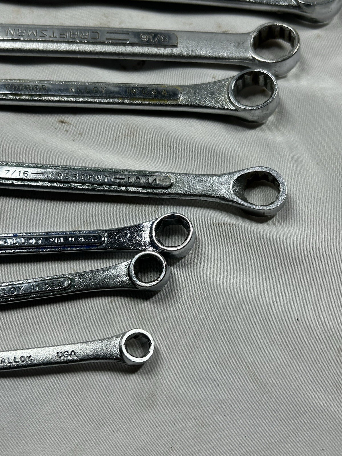 SK Tools SAE 13pc Combination Wrench Set 12/6pt 1/4”-1” USA Model 1714