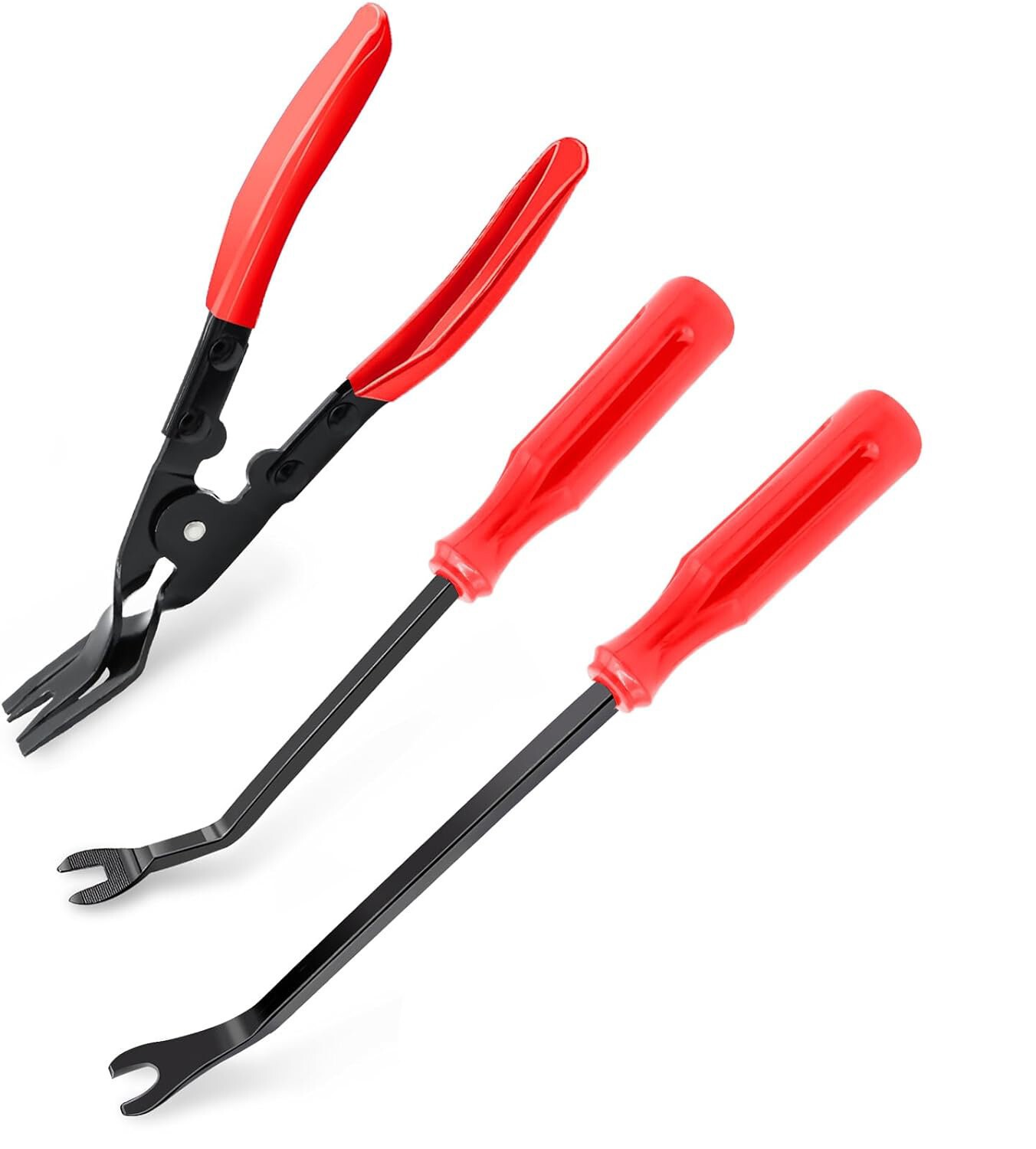 3PCS Auto Clip Pliers Set Fastener Remover Car Trim Rivet Removal Pry Tool