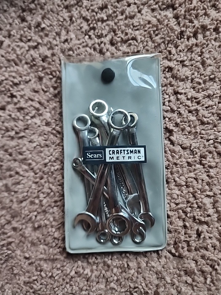 Craftsman 43443 METRIC Ignition Wrench Set 10 Pieces «Super Tuff» Made In USA.