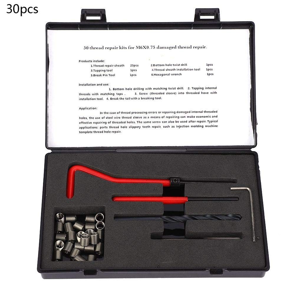 M6x0.75 Thread Repair Kit – Stainless Steel Rethreading Tap Set for Female Threa