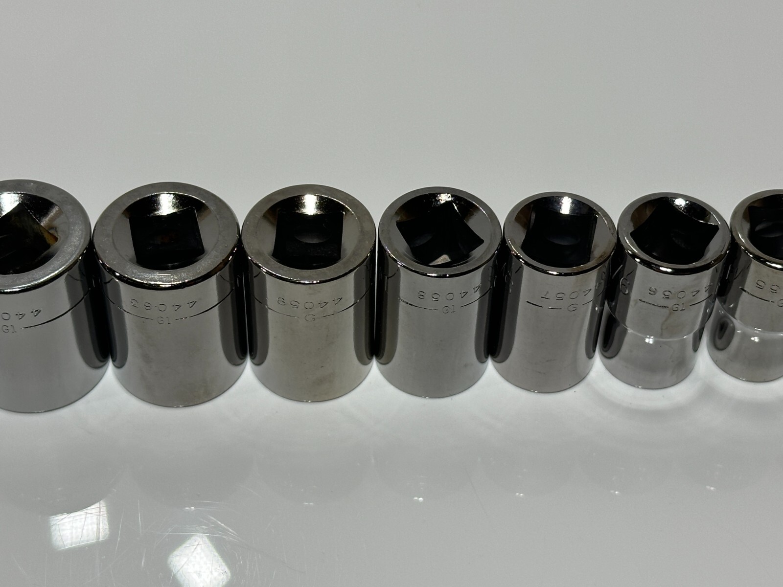 Craftsman USA (NOS) 10pc SAE 7/16″ – 1″ Shallow Socket Set – 1/2″ Drive, 6 Point