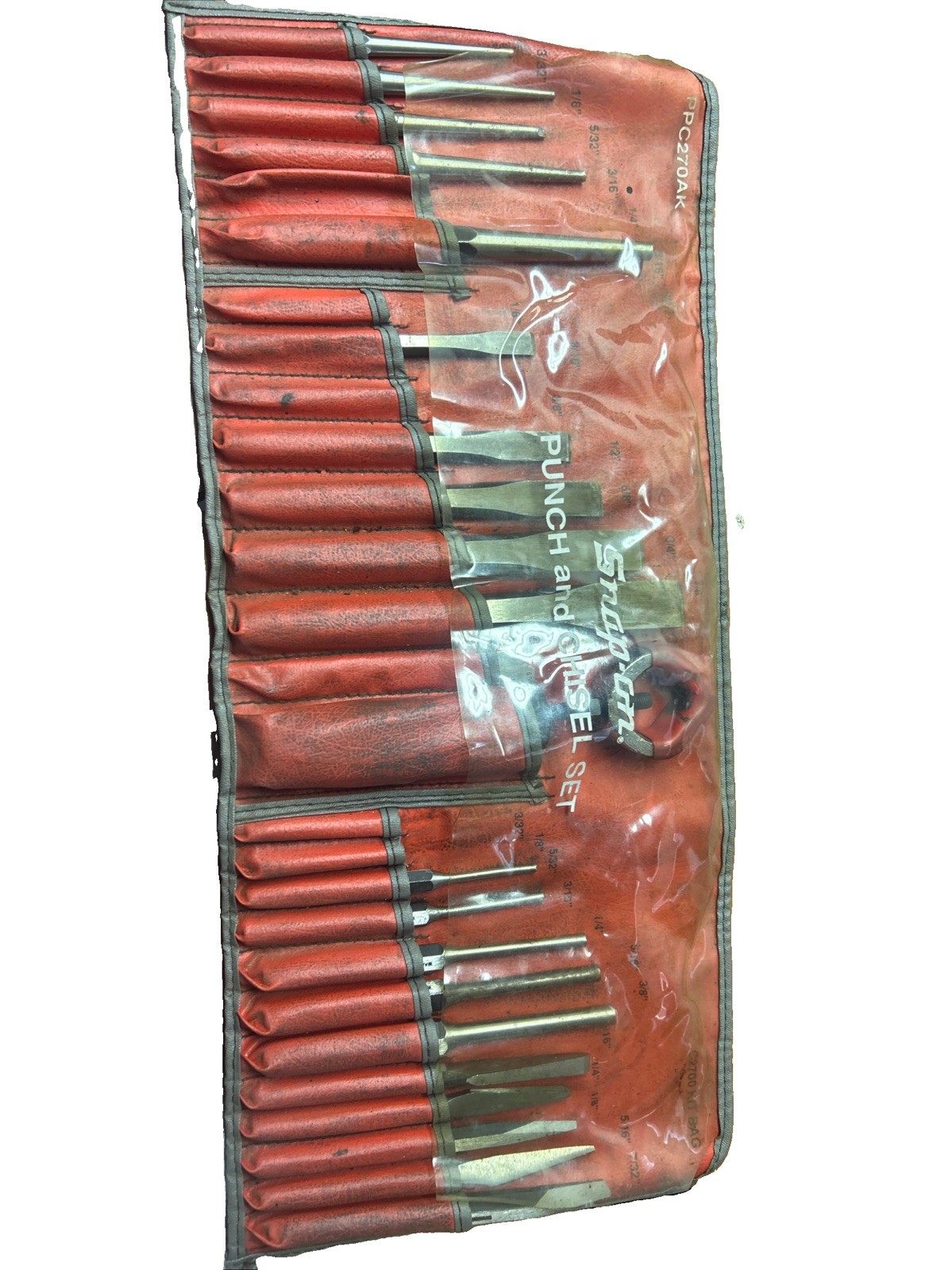 26pcs Snap on Punch and chisel set PCC210AK W/ C2700 kit Bag Missing Pieces