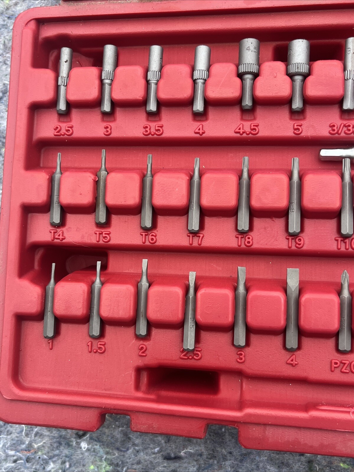 Mac Tools 42 Piece Mac-Grip Ratcheting 1/8” Hex Bit Screwdriver Missing 2 Pc