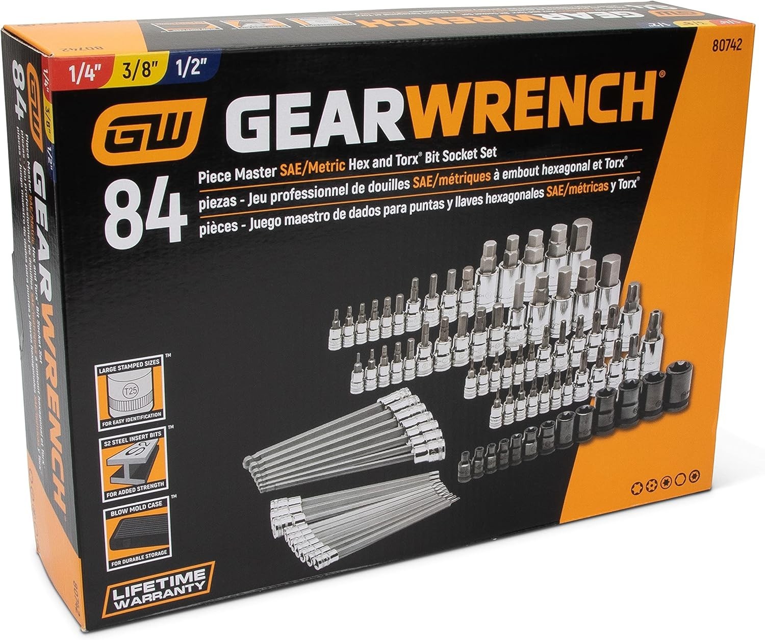 GearWrench 84 Pc. Hex & Torx Bit Socket Set