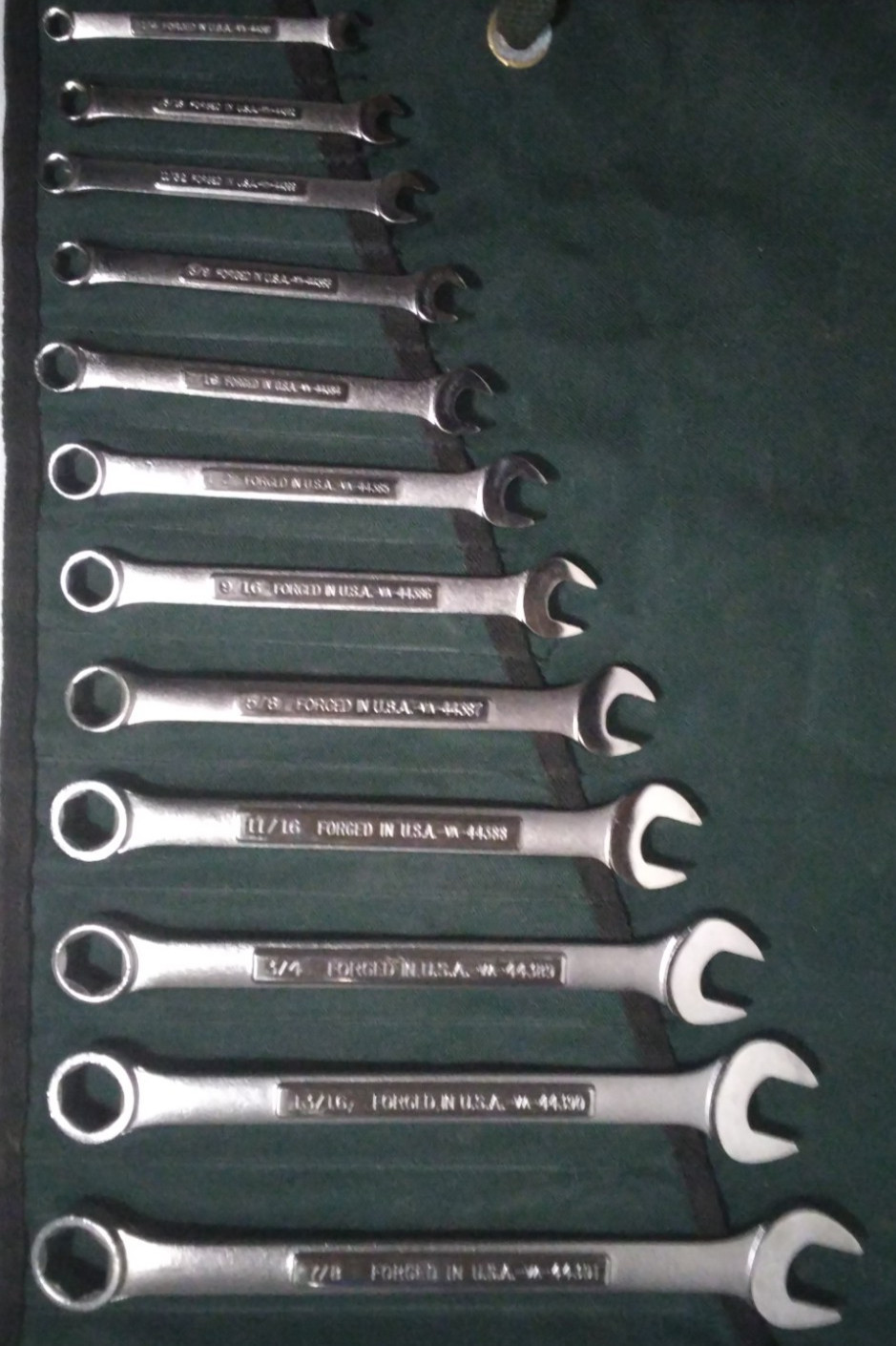 Craftsman 12pc SAE 6 PointCombination Wrench Set USA 1/4-7/8″