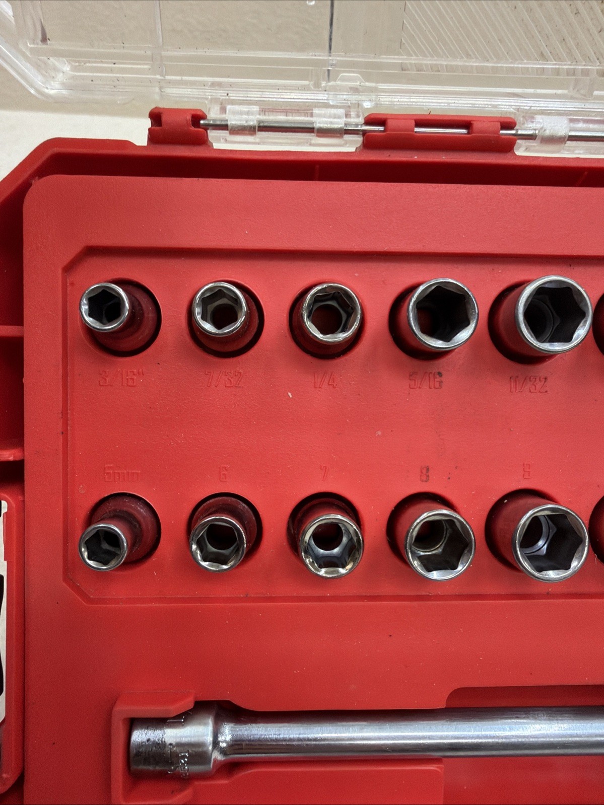 Craftsman 20pc 1/4″ Drive Socket Set SAE & Metric CMMT12108 W/ Case