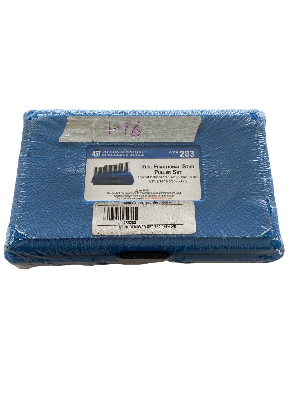 Assenmacher Specialty Tools 7pc. Fractional Stud Puller Set