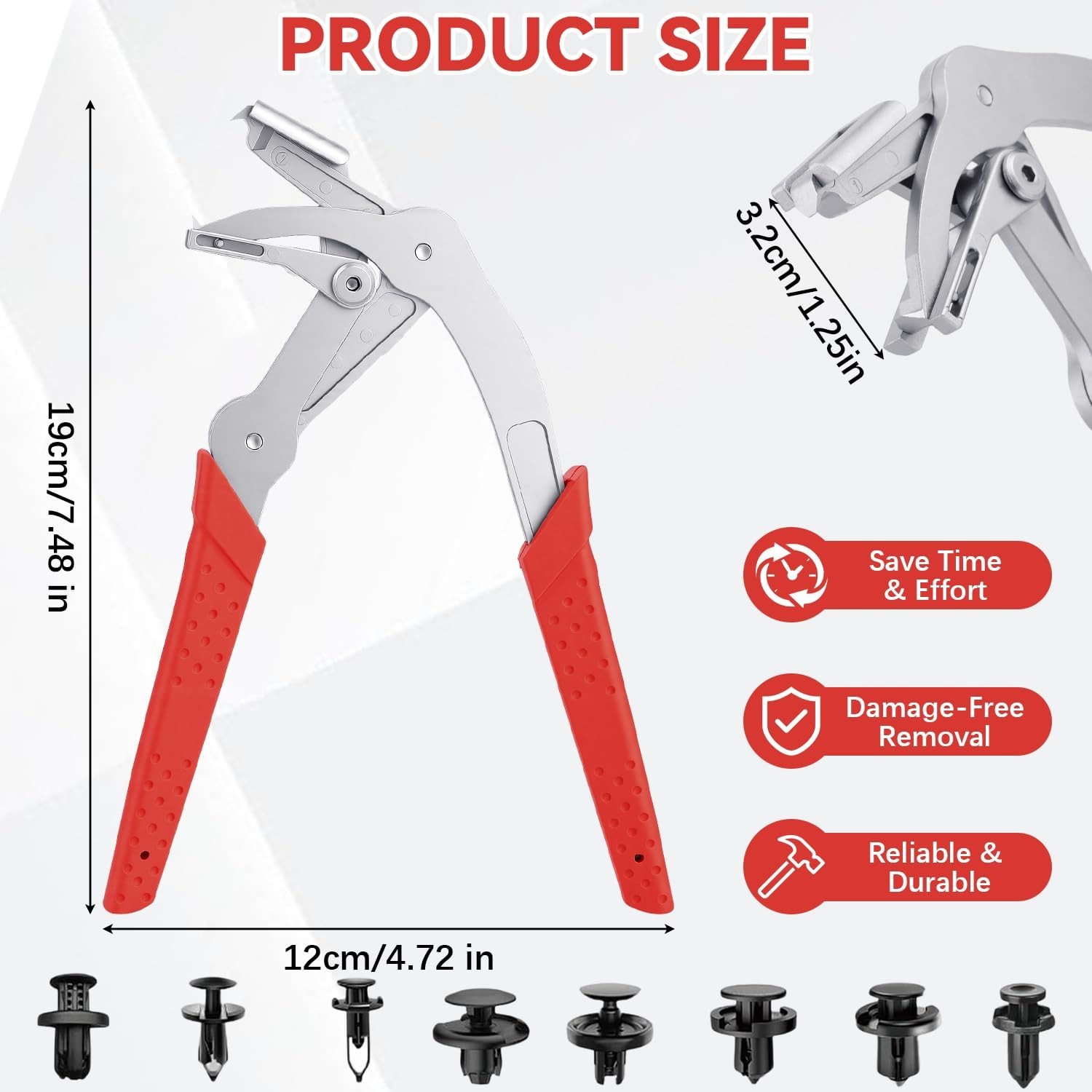 Upgraded Car Clip Removal Pliers – Auto Trim Tool for Plastic Fasteners & Panels