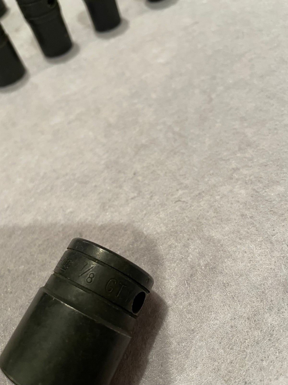 SNAP-ON SOCKET LOT OF 13 1/2 9/16 5/8 11/16 3/4 7/8 13/16 15/16 1 1 1/16 SHALLOW