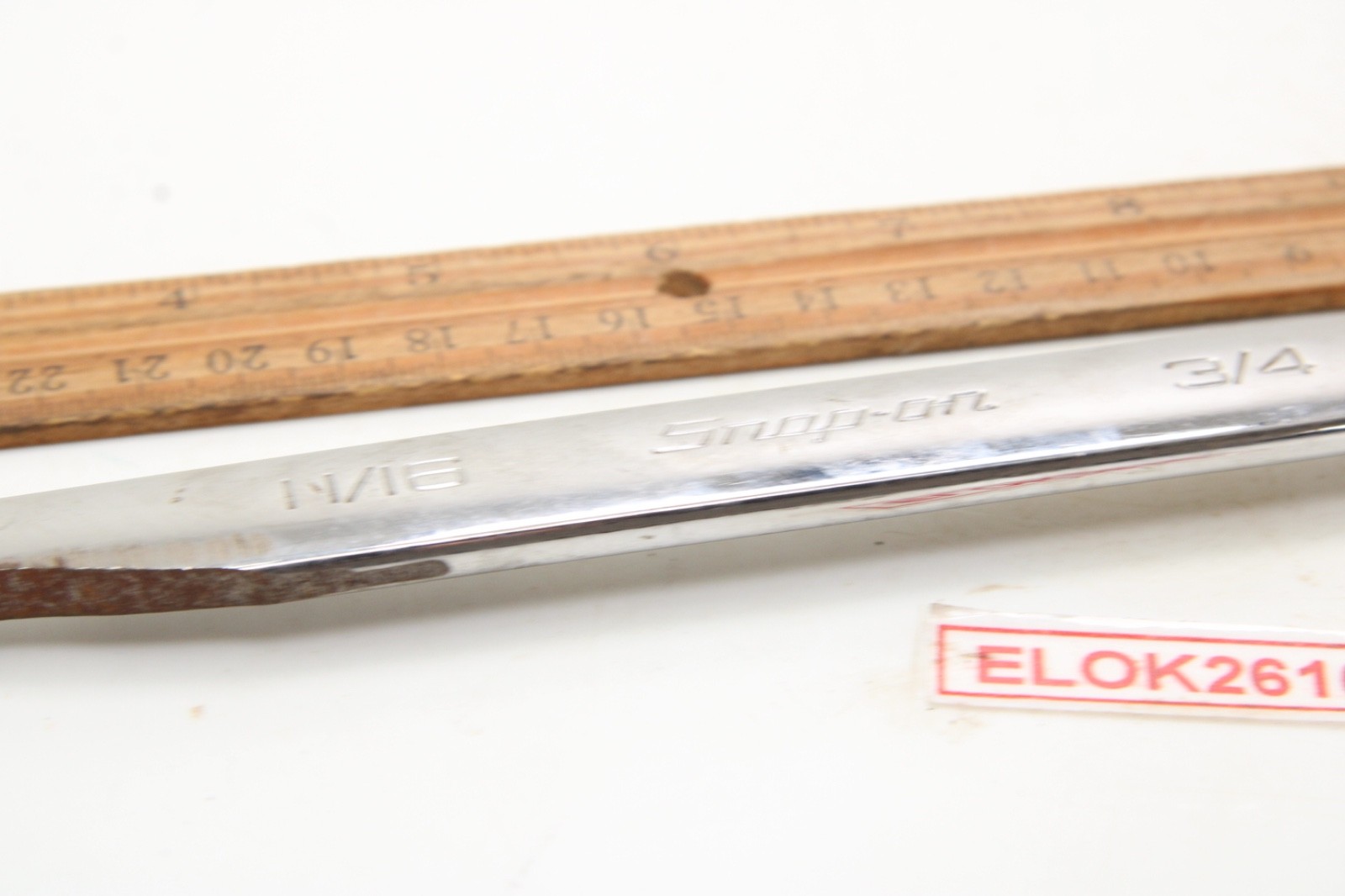 Snap-on XDES2224A 11/16″x 3/4″ SAE Spline Chrome Offset Box Wrench USA Modified