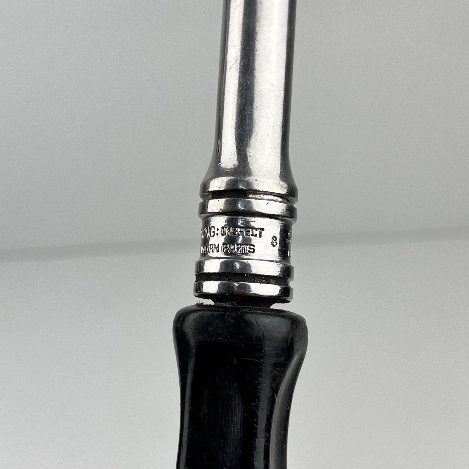 Snap On Tools 3/8″ Drive Swivel Head Roto Ratchet F747A Black Hard Handle