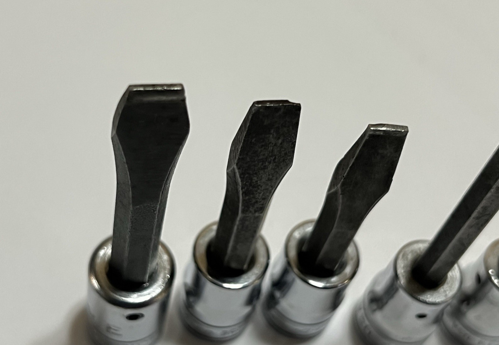 Snap On 3/8 Drive Drag Link Flat Tip and Phillips Socket Driver Set 9 pc USA