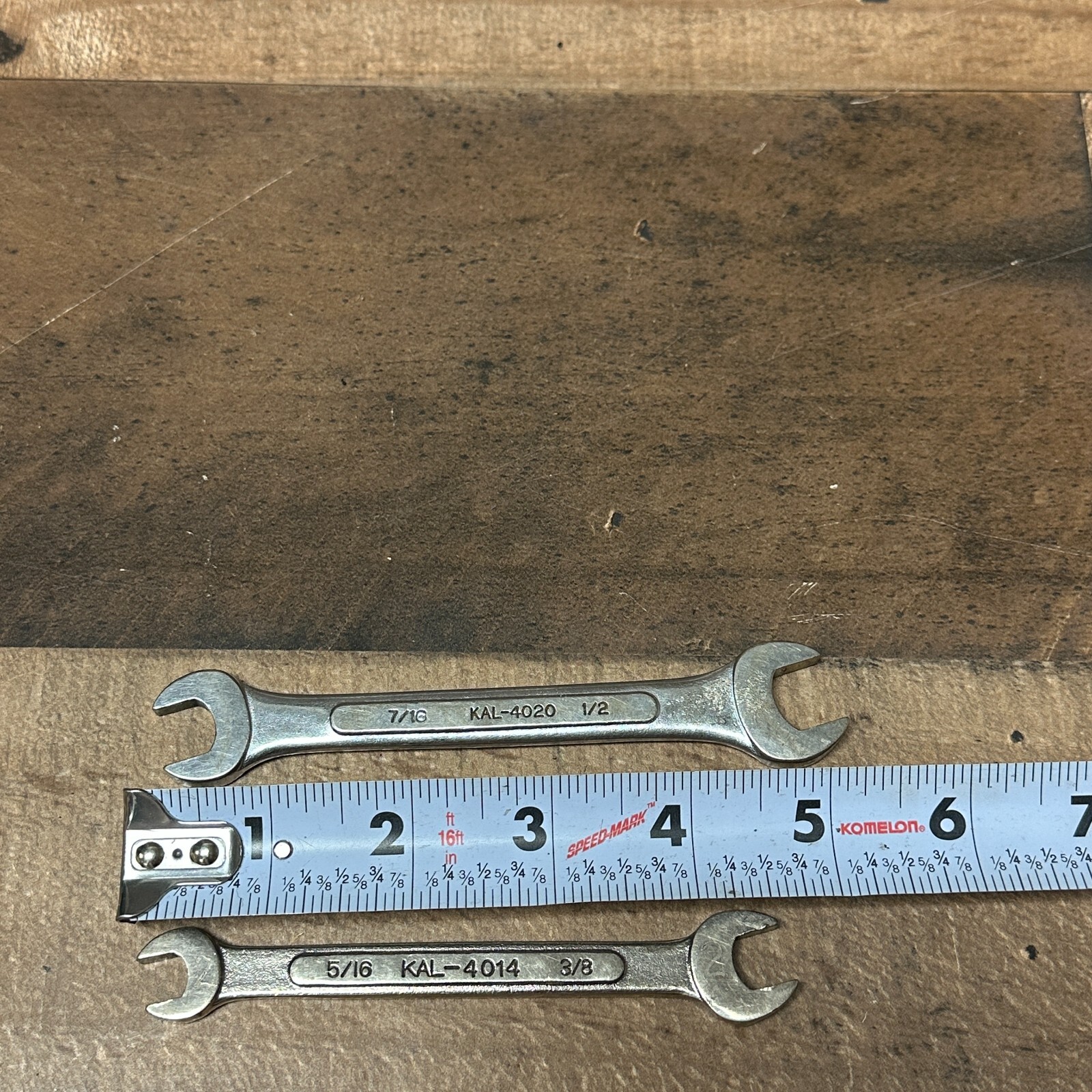 KAL 5/16″ x 3/8″ & 7/16″ x 1/2″ OPEN END WRENCH 4014 & 4020 Japan