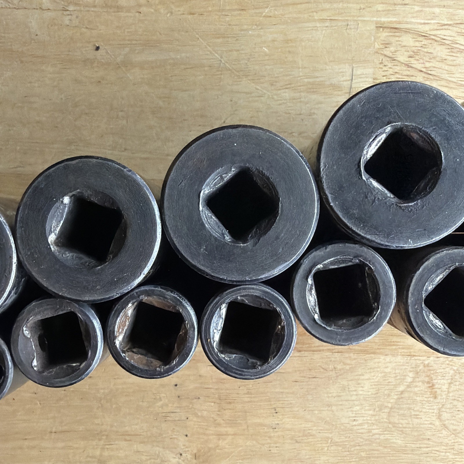 Matco Tools 13pc SAE Deep Socket Set 1/2″ Drive 6 Point 7/16″ to 1-1/4″ USA READ