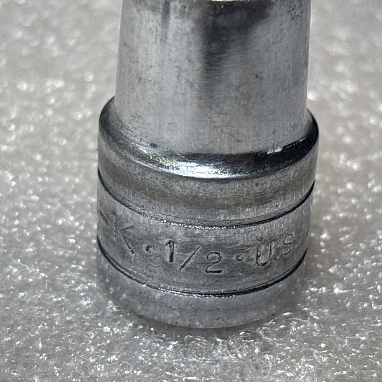 S-K vintage 1/2” 6pt socket lot (3). USA