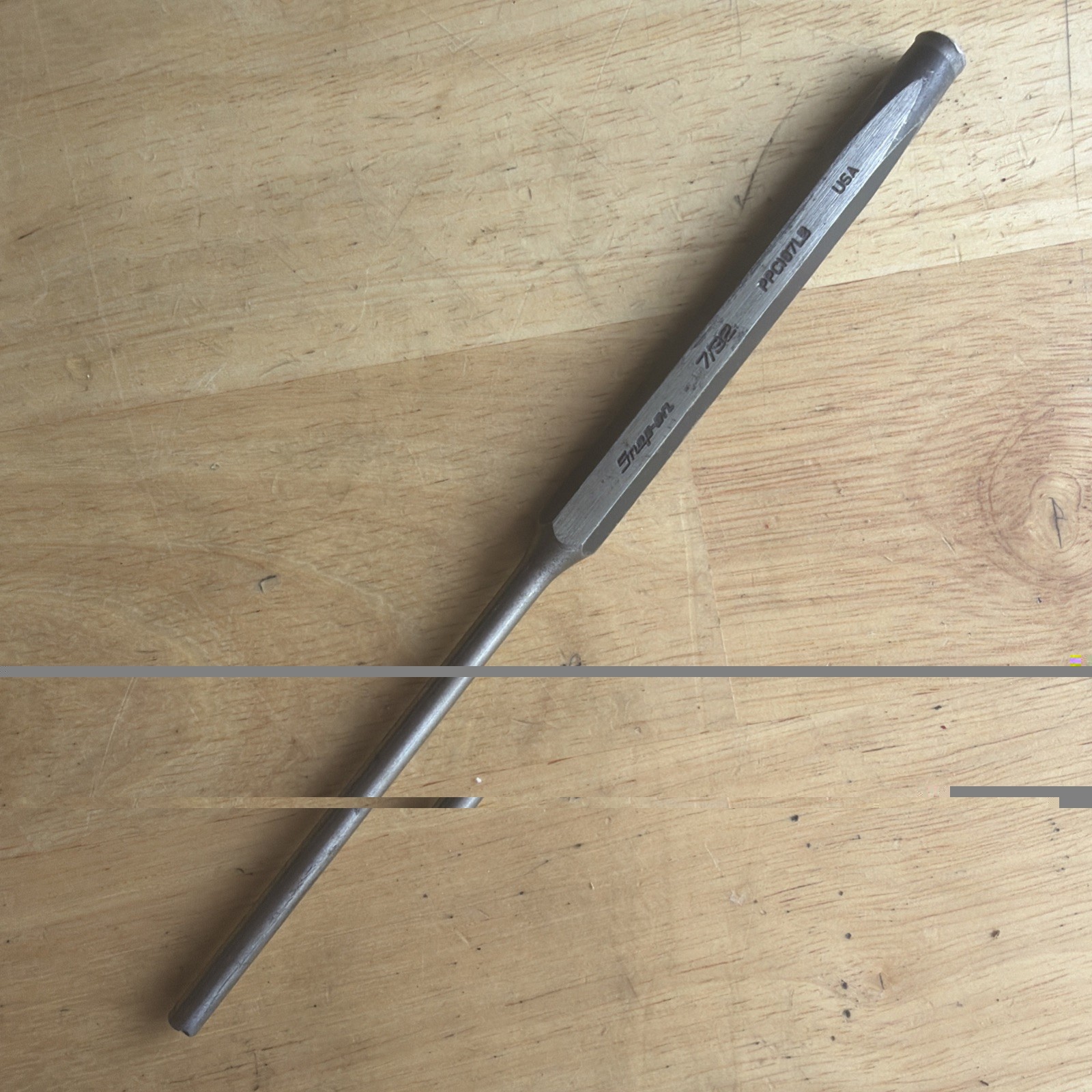 Snap On Tools 7/32″ Long Pin Punch 7-9/16″ Long PPC107LB Made in USA
