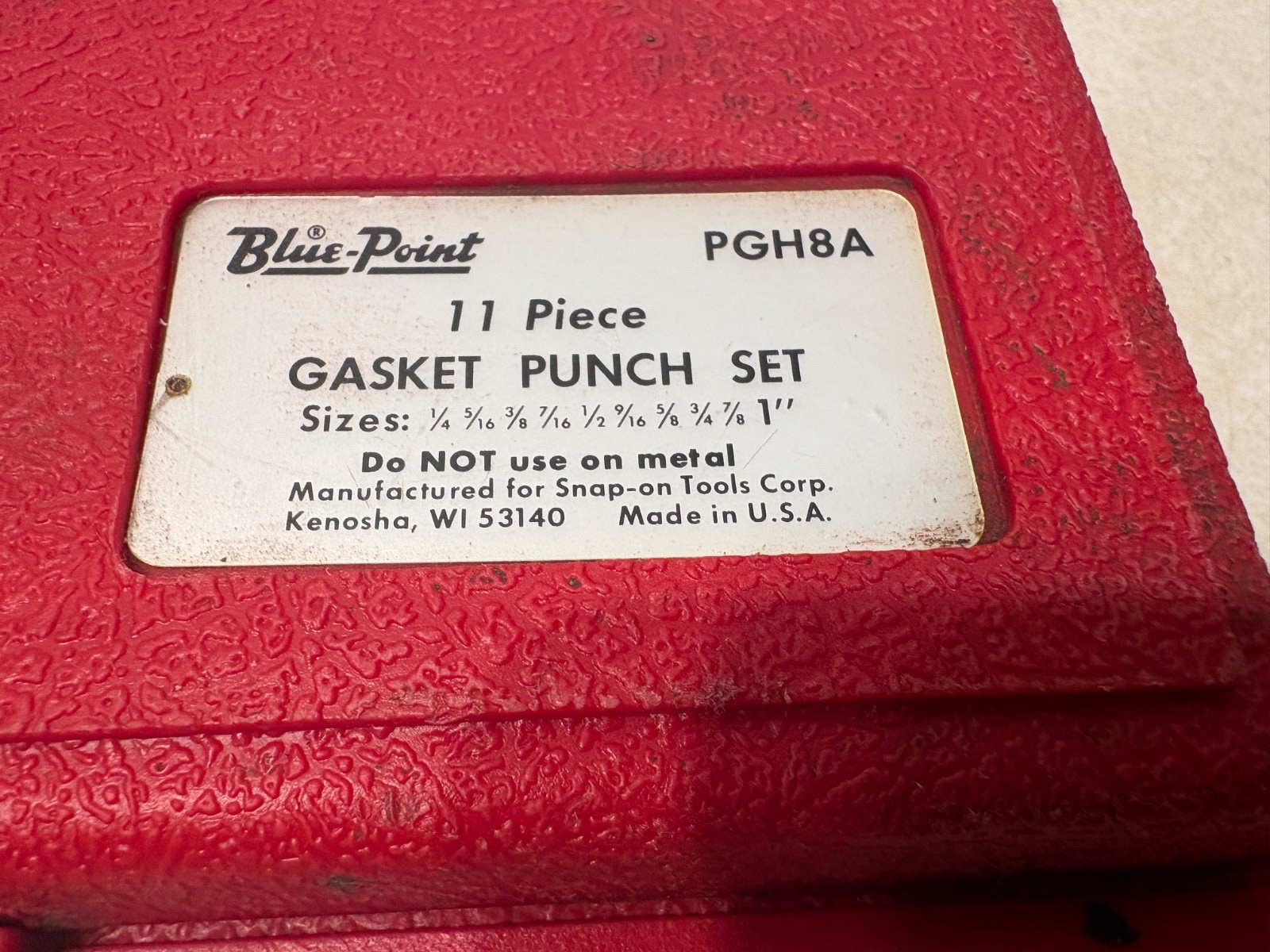 Blue-Point PGH8A 11 Piece Gasket Punch Set 1/4″ to 1″