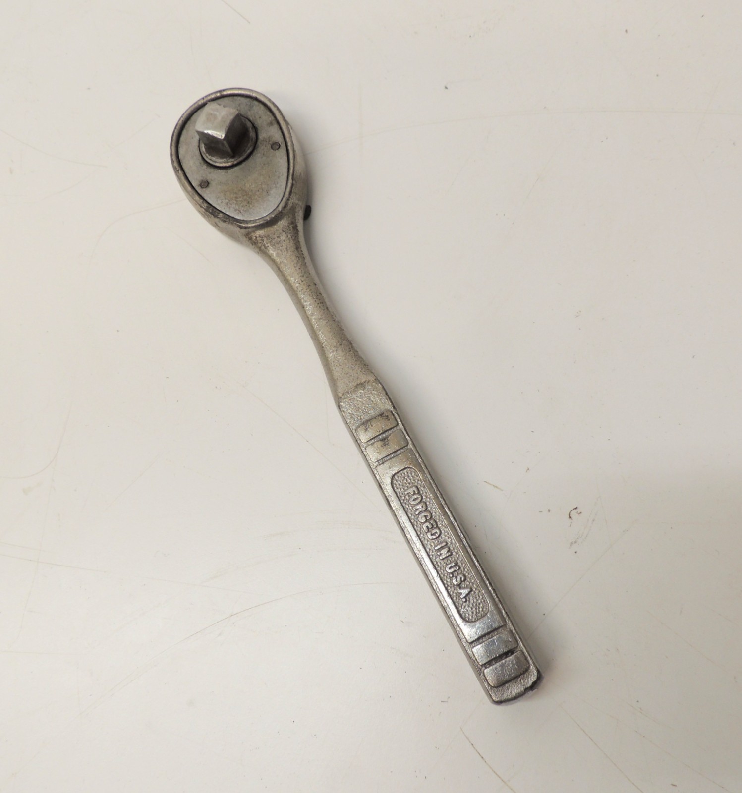 Vtg Firestone Tire 1/2″ Drive Chrome Ratchet Tool Automotive Machinery