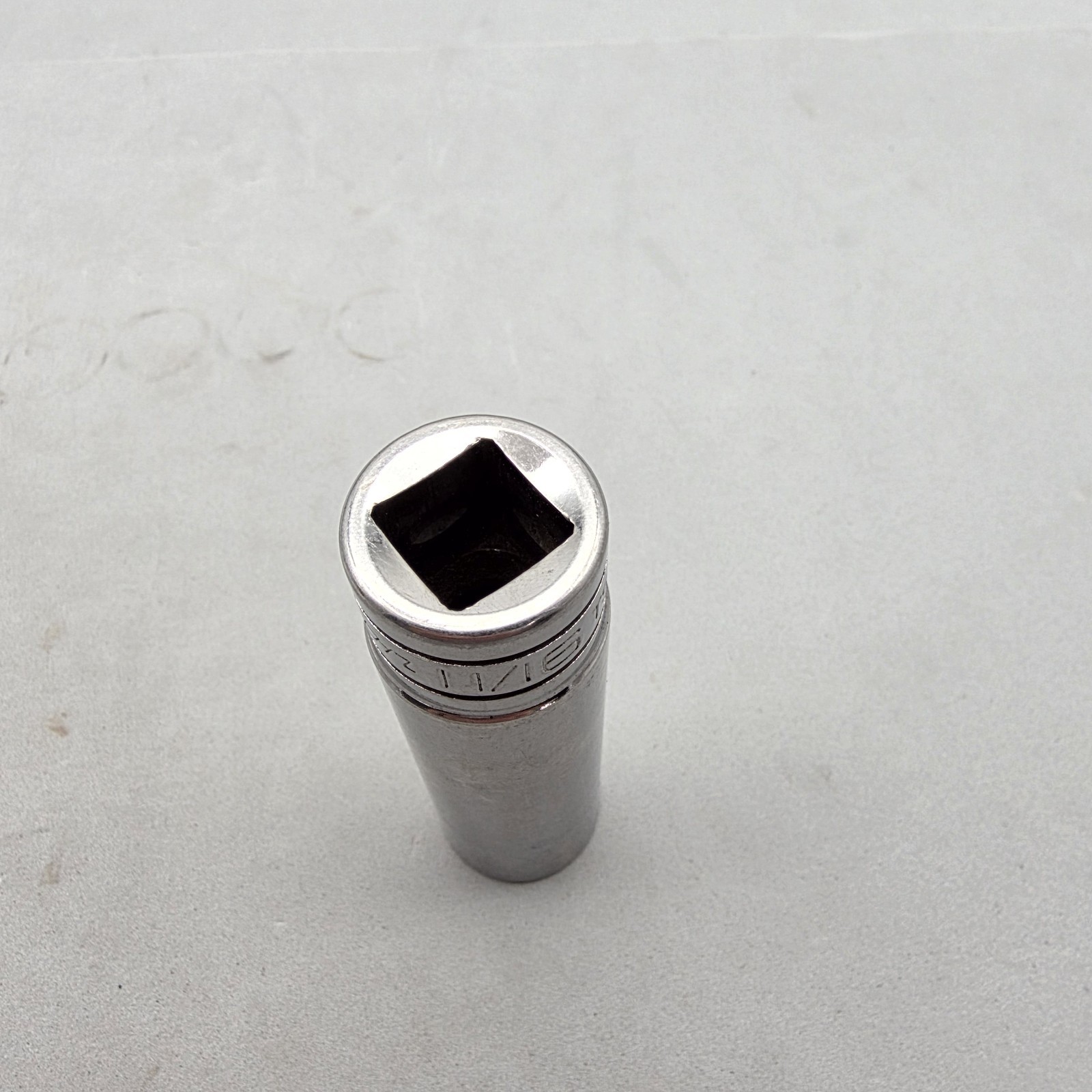 Snap-on Tools 11/16″ TS221 Deep Socket 1/2″ Drive SAE 6 Point Chrome USA