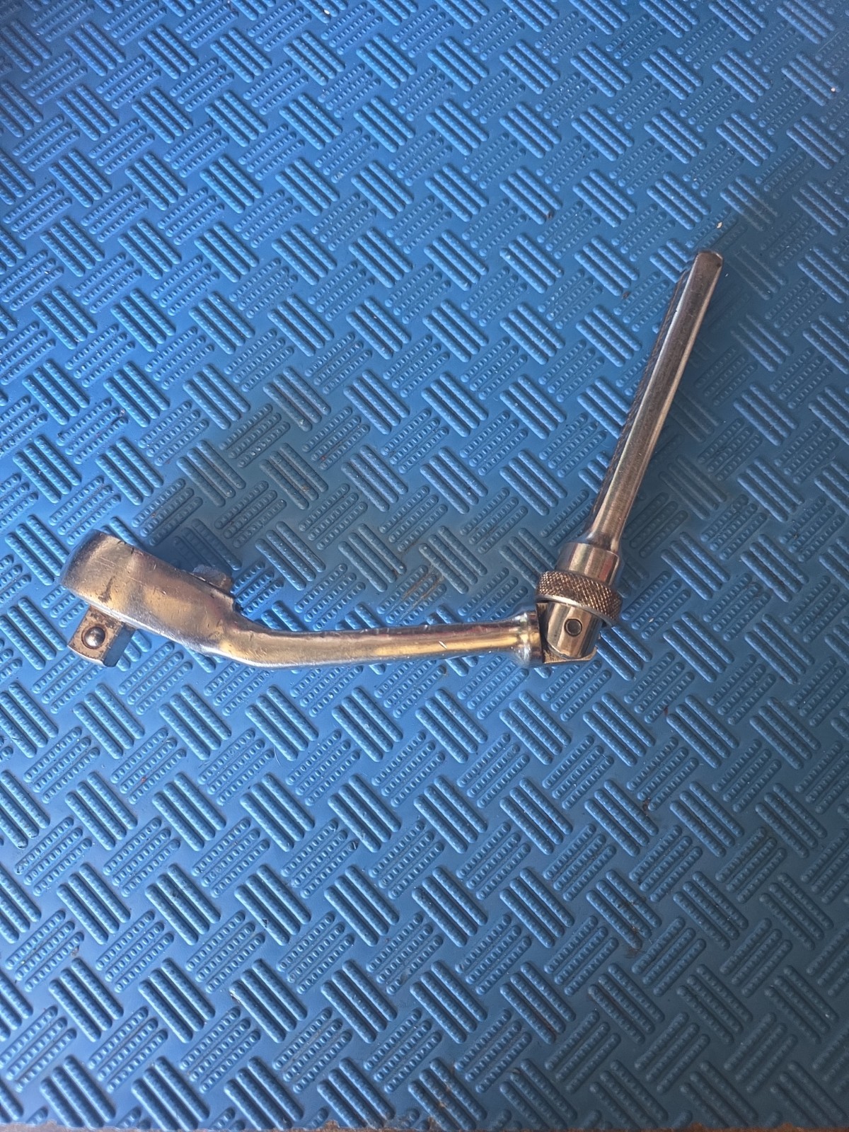 Vintage Oxwall 1/2″ Ratchet Bent Head Adjustable Handle Angle Ratchet Flank Dri
