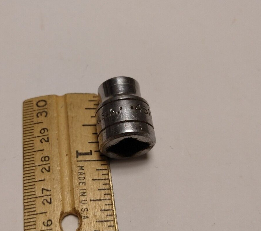 SK Wayne 3/8″ Drive 6 Point 3/8in. Shallow SAE Socket 45112 USA G279