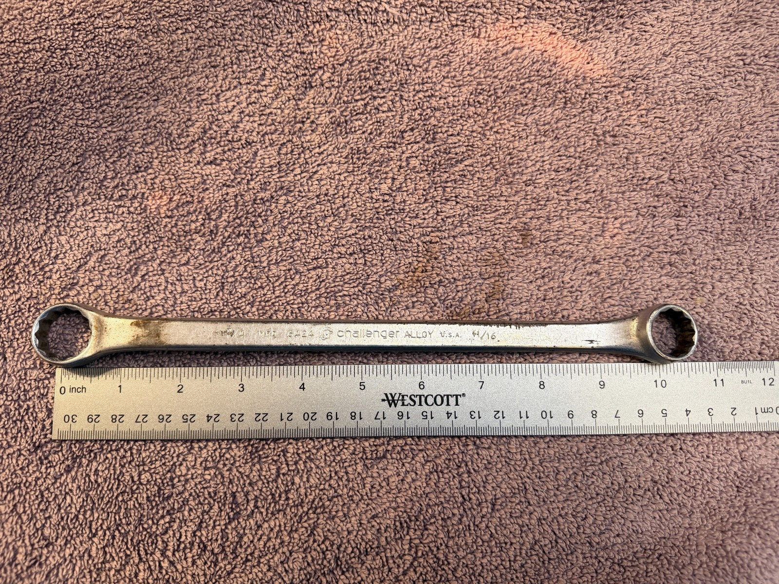 Challenger Wrench 3/4 x 11/16, MODEL 6424 double box wrench , USA