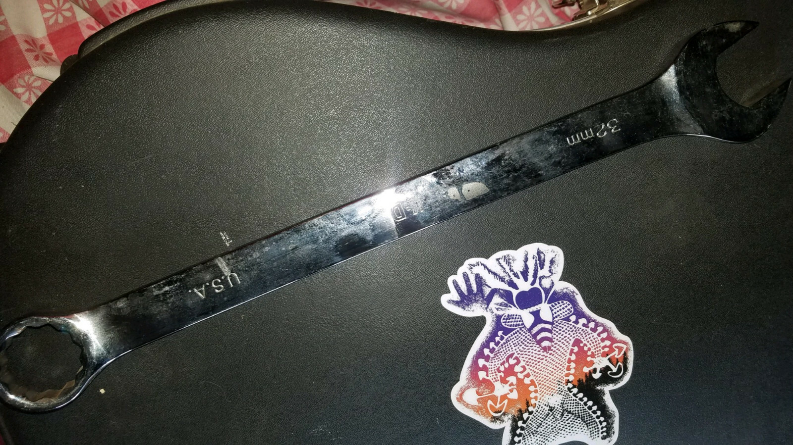 «K-D» Polished Chrome Combination Wrench, «32MM» USA 12pt, Part # 63532 (8-5)