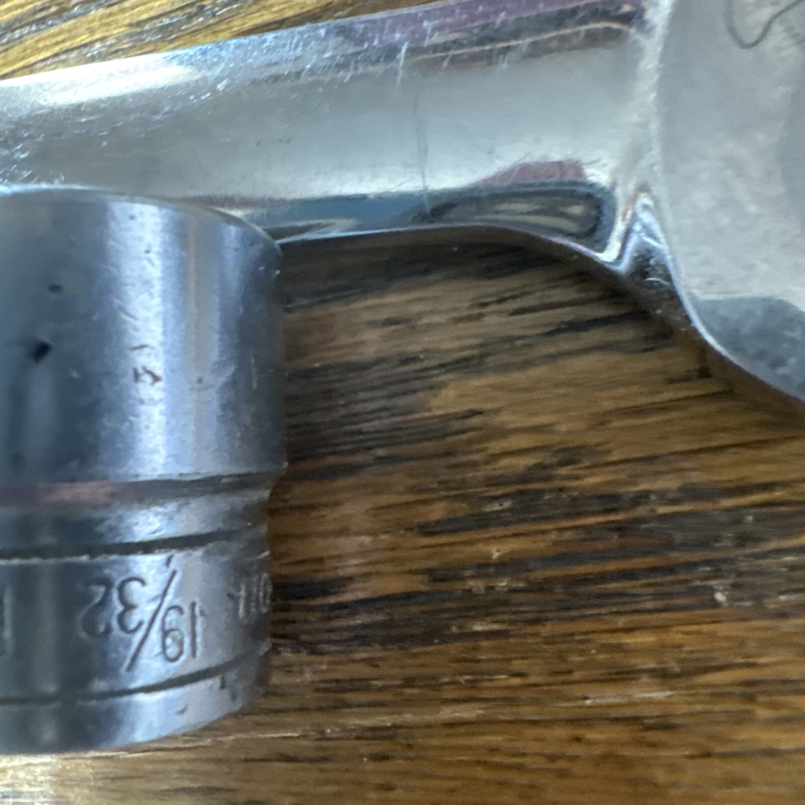 3 snap on 1/2 inch drive socket 14mm 1 3/8 drive 9/32 Open end wrench 11/16 5/8