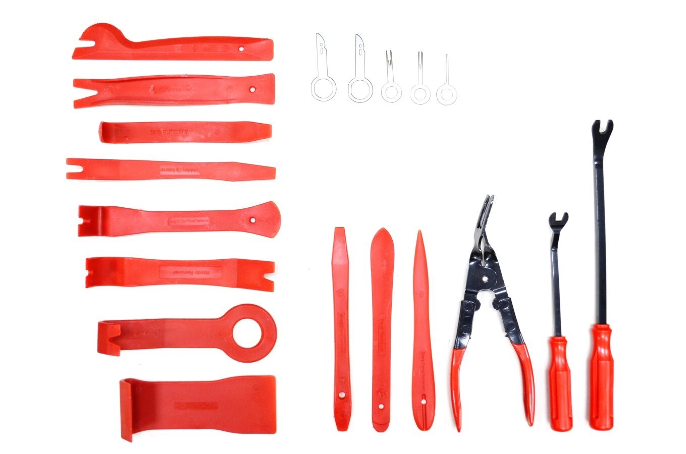 19pcs Trim Removal Tool Set Hand Tools Pry Bar Panel Door Interior Clip Kit