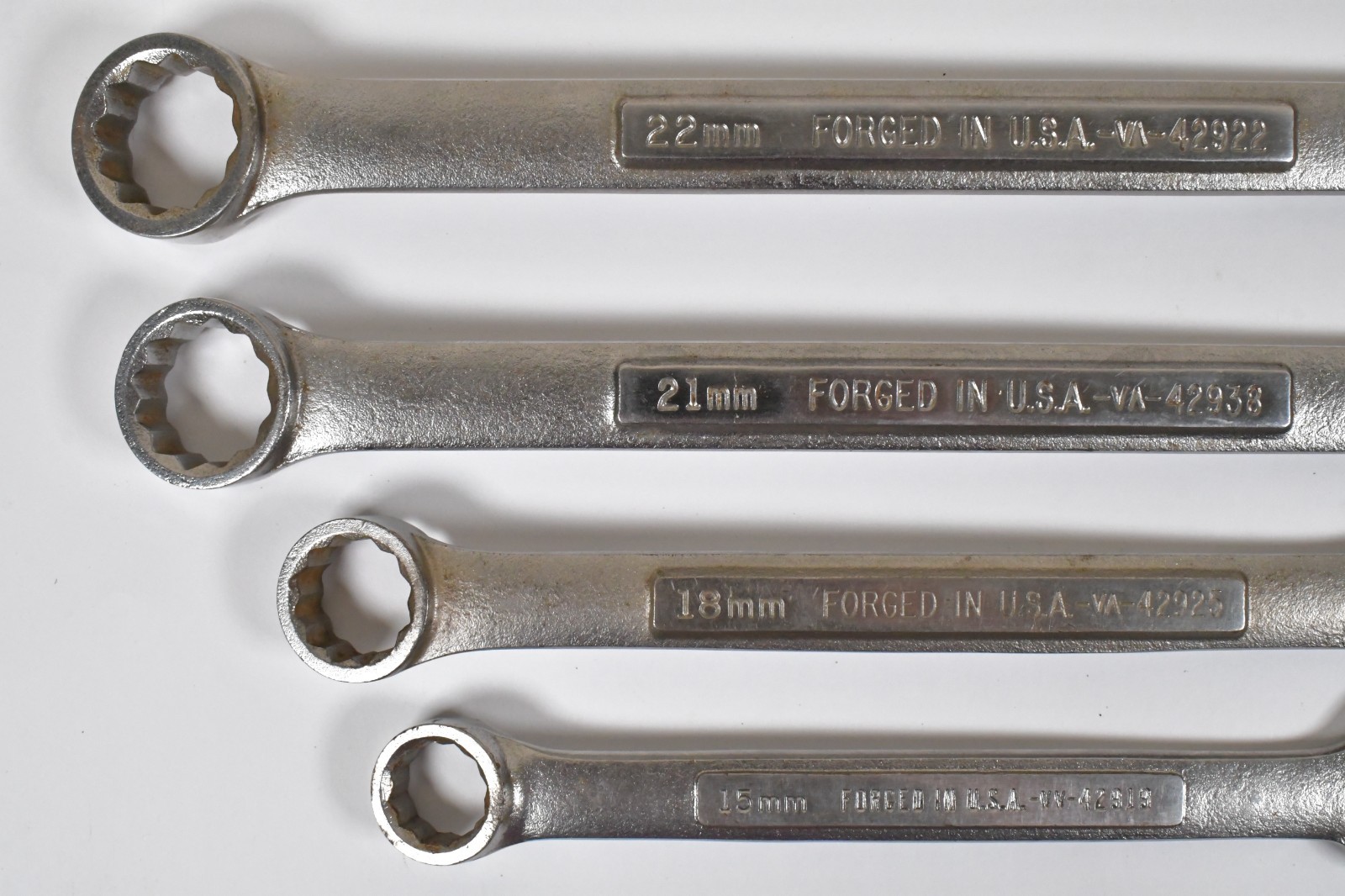 6x Craftsman Metric Wrench 10-22mm 12-Point Combination 6-Point Double Open End